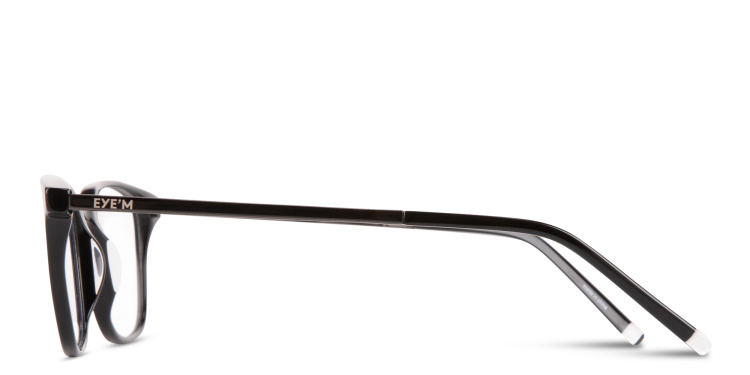 Shop EYE'M Logo Signature Square Eyeglasses in Black online.