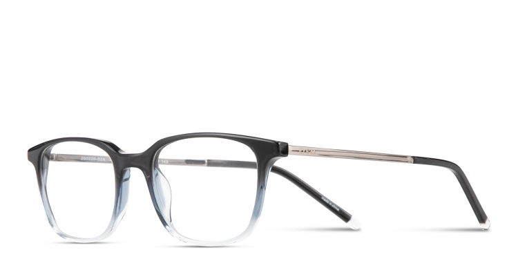 Shop EYE'M Logo Signature Square Eyeglasses in Grey online.