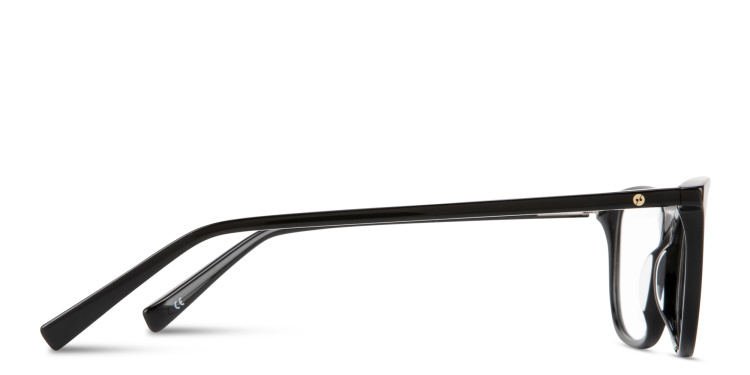 Shop EYE'M Logo Signature Cat-Eye Eyeglasses in Black online.