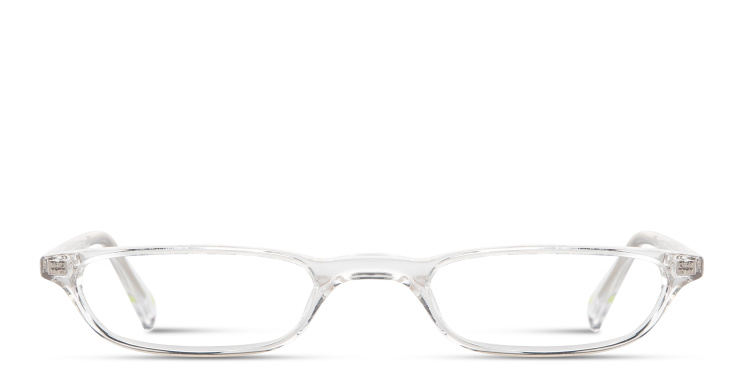 Shop EYE'M Logo Signature Unisex Rectangle Eyeglasses in Clear online.