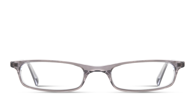 Shop EYE'M Logo Signature Unisex Rectangle Eyeglasses in Grey online.