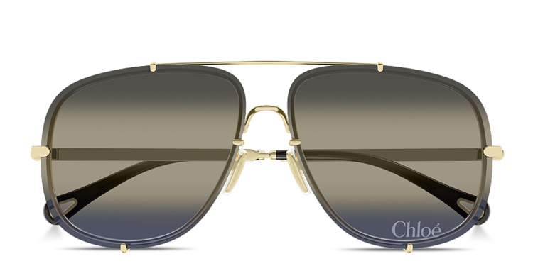 تسوق نظارات شمسية آيفي طراز أفياتور كلوي بلون ذهبي أونلاين.