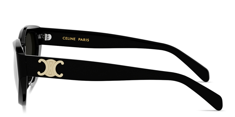 Shop CELINE Triomphe Cat-Eye Sunglasses in Black online.