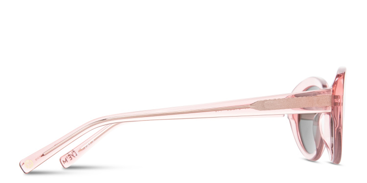 Shop EYE'M Logo Oval Sunglasses in Pink online.