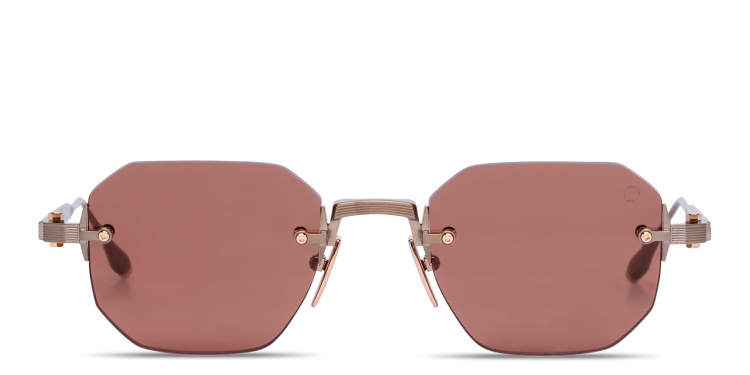 تسوق نظارات شمسية جونو وان غير منتظمة بدون إطار للجنسين آكوني بلون ذهبي أونلاين.