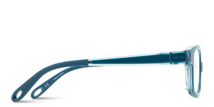 Shop SPIN ON8 Kids Rectangle Eyeglasses in Blue online.