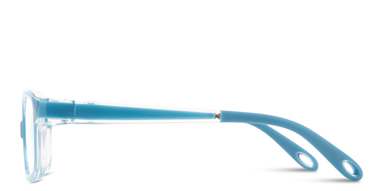 Shop SPIN ON8 Kids Rectangle Eyeglasses in Blue online.