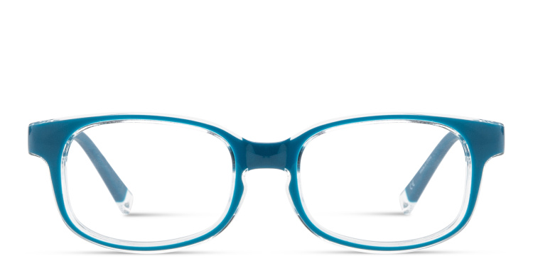 Shop SPIN ON8 Kids Rectangle Eyeglasses in Blue online.