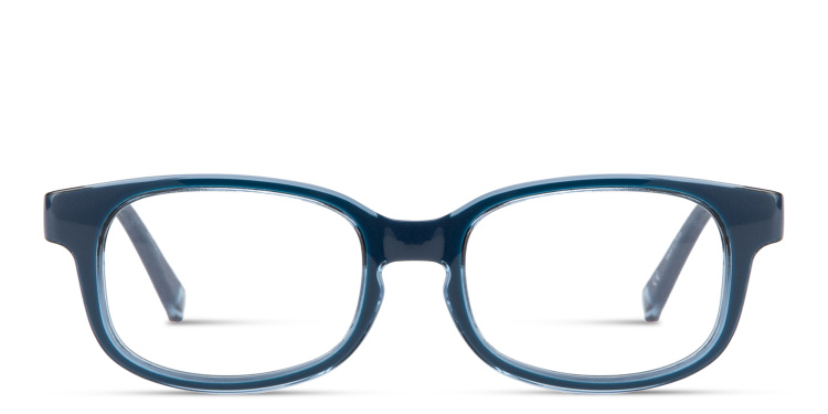 Shop SPIN ON8 Kids Rectangle Eyeglasses in Blue online.