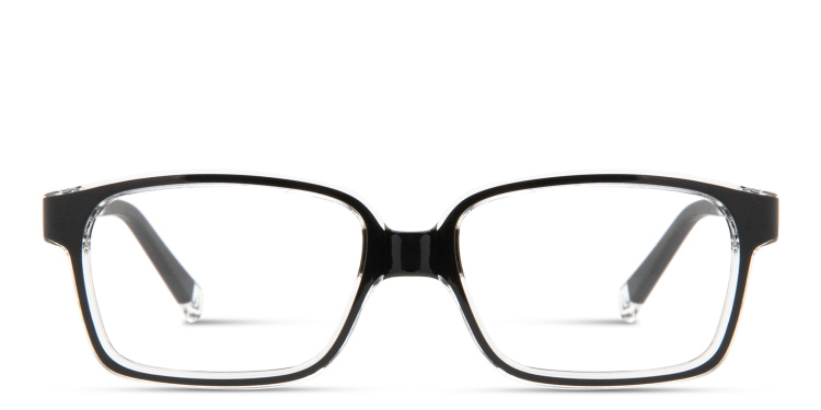 Shop SPIN ON8 Kids Rectangle Eyeglasses in Black online.