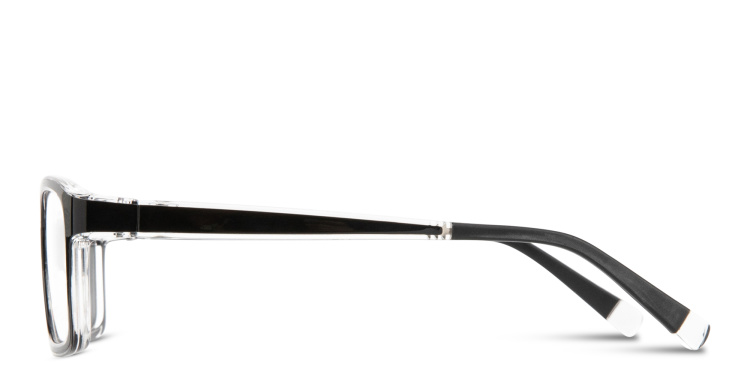 Shop SPIN ON8 Kids Rectangle Eyeglasses in Black online.