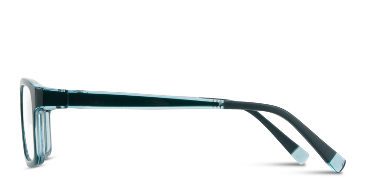 Shop SPIN ON8 Kids Rectangle Eyeglasses in Green online.