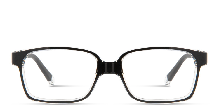 Shop SPIN ON8 Kids Rectangle Eyeglasses in Black online.