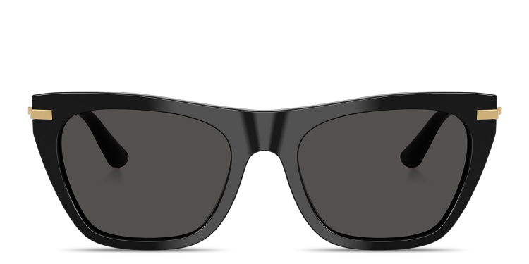 Shop Dolce & Gabbana DG Square Sunglasses in Black online.