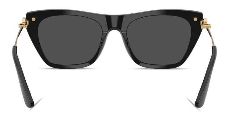 Shop Dolce & Gabbana DG Square Sunglasses in Black online.