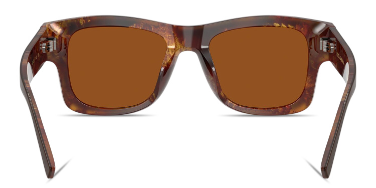 Shop Dolce & Gabbana Logo Signature Square Sunglasses in Brown online.