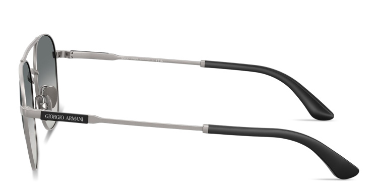 تسوق نظارات شمسية مربّعة بتوقيع العلامة جورجو أرماني بلون رصاصي أونلاين.