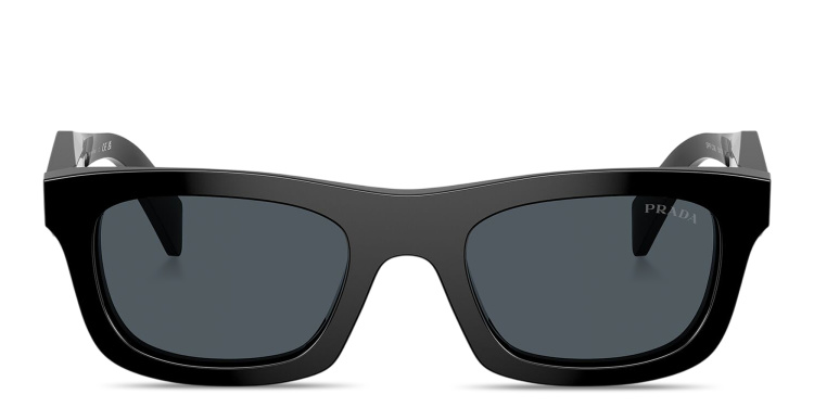 تسوق نظارات شمسية طراز بيلو بتوقيع العلامة برادا بلون أسود أونلاين.