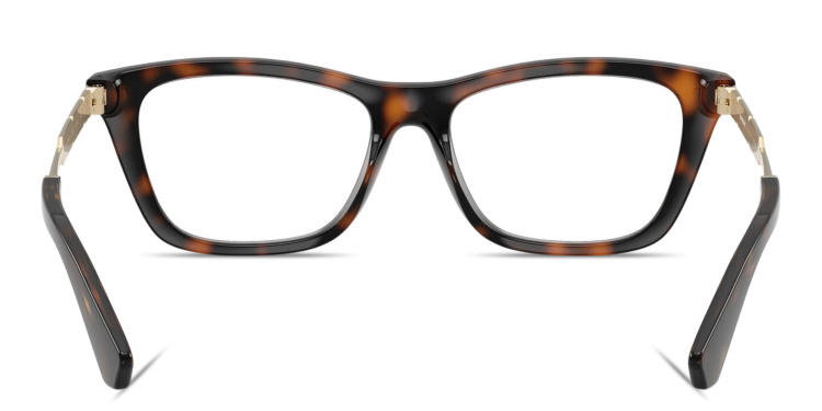 تسوق نظارات طبية مستطيلة بالشعار المنقوش بربري بلون مموه أونلاين.