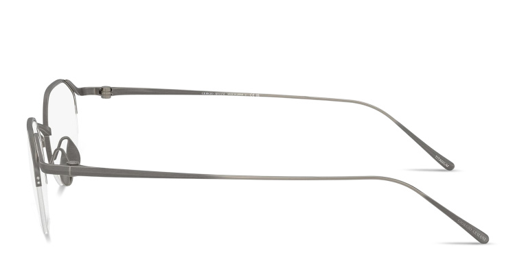 تسوق نظارات طبية بنصف إطار غير منتظم بتوقيع العلامة جورجو أرماني بلون رصاصي أونلاين.
