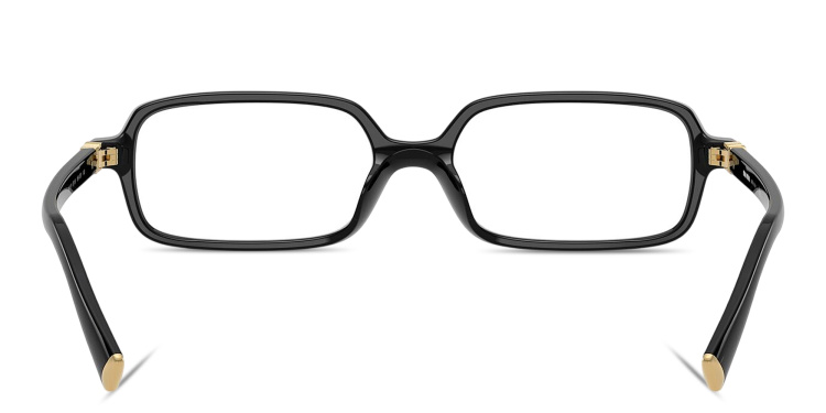 تسوق نظارات طبية مستطيلة بشعار العلامة العمودي ميو ميو بلون أسود أونلاين.