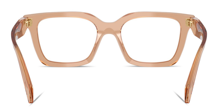تسوق نظارات طبية مربّعة بتوقيع العلامة برادا بلون بني أونلاين.