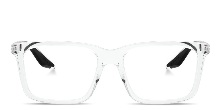 تسوق نظارات طبية مستطيلة واسعة بتوقيع العلامة برادا لينيا روسا بلون شفاف أونلاين.
