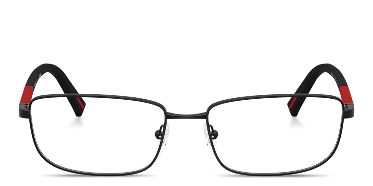 تسوق نظارات طبية واسعة طراز بيلو بتوقيع العلامة برادا لينيا روسا بلون أسود أونلاين.