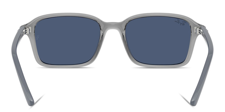 Shop Ray-Ban Embossed Logo Kids Square Sunglasses in Grey online.