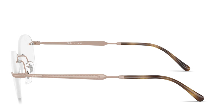 تسوق نظارات طبية أوبتيكس بيضاوية بدون إطار للجنسين راي بان بلون زهري أونلاين.