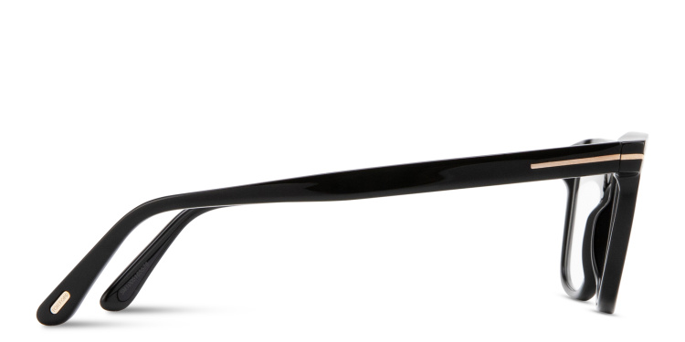 Shop TOM FORD T Logo Square Eyeglasses in Black online.