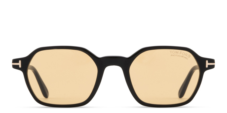 Shop TOM FORD Joey Irregular Sunglasses in Black online.