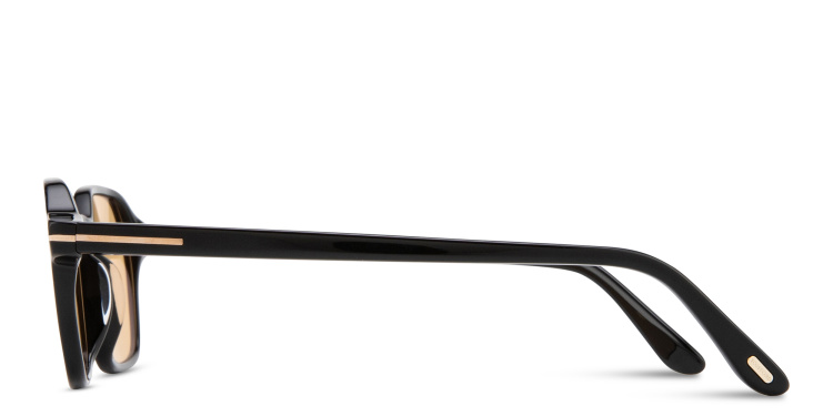 Shop TOM FORD Joey Irregular Sunglasses in Black online.