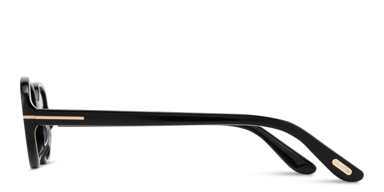 Shop TOM FORD Iggy Oval Sunglasses in Black online.
