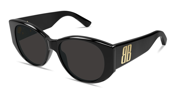 تسوق نظارات شمسية نانو بإطار دائري بالينسياغا بلون أسود أونلاين.