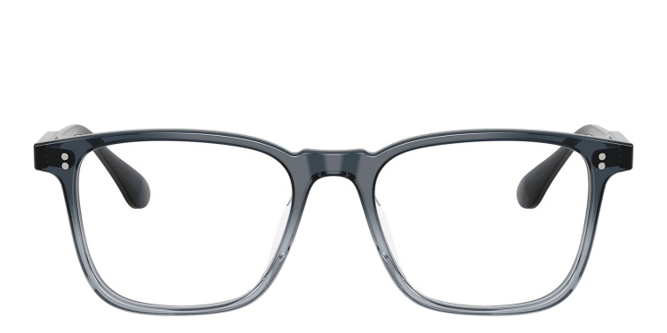 Shop OLIVER PEOPLES Tillen Unisex Rectangle Eyeglasses in Blue online.