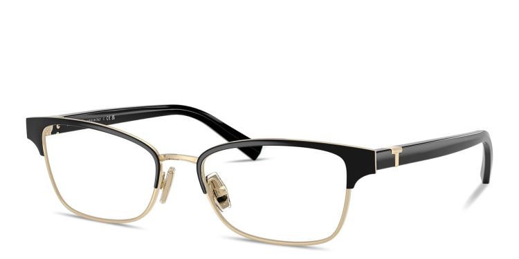 Shop TIFFANY Tiffany T Pillow Eyeglasses in Black online.
