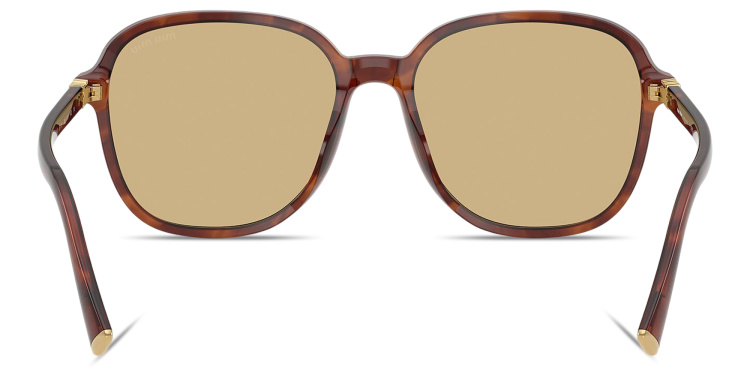 تسوق نظارات شمسية مربّعة كبيرة بشعار العلامة العمودي ميو ميو بلون بني أونلاين.