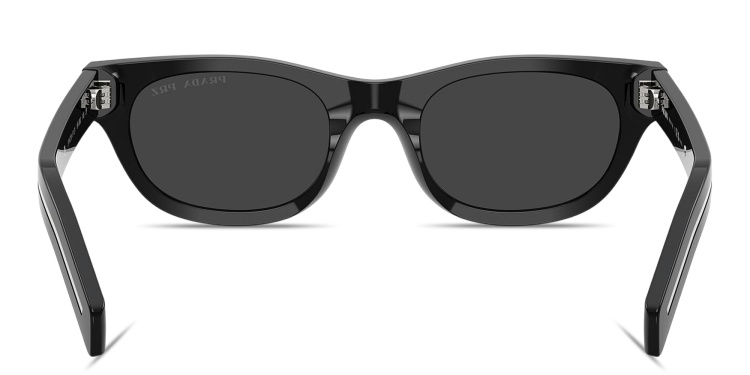 تسوق نظارات شمسية طراز كات آي بتوقيع العلامة برادا بلون أسود أونلاين.