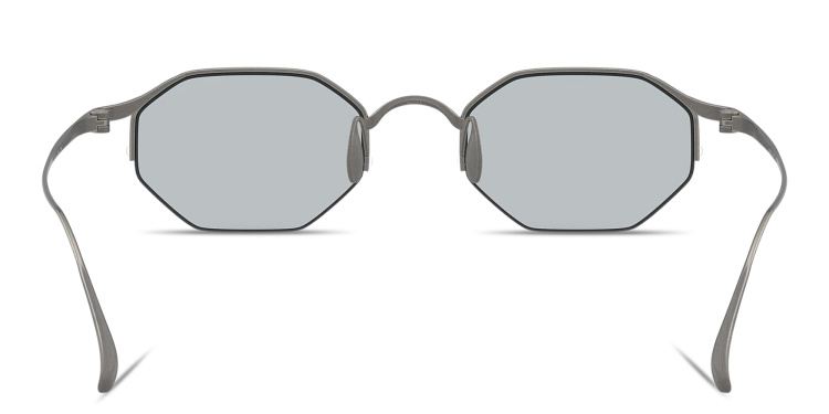 تسوق نظارات شمسية بنصف إطار مستطيل بتوقيع العلامة جورجو أرماني بلون رصاصي أونلاين.