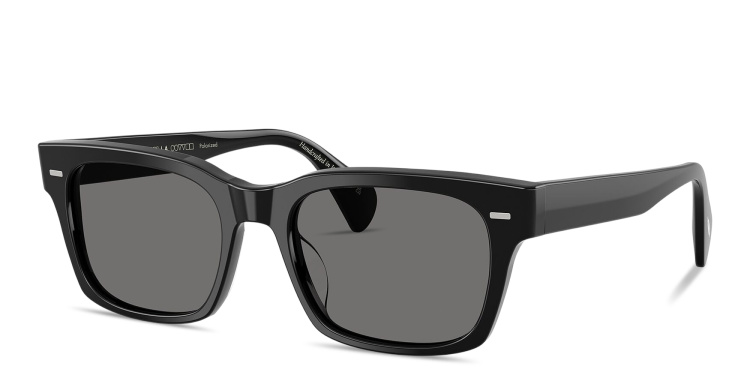 تسوق نظارات شمسية رايس صان بإطار مربّع للجنسين أوليفر بيبلز بلون أسود أونلاين.