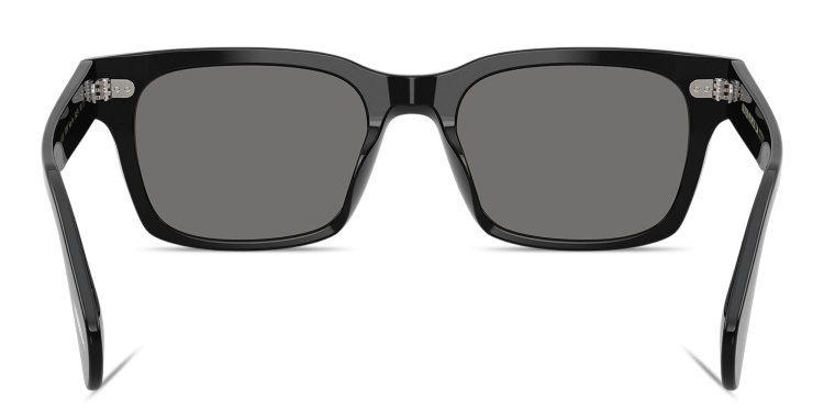 تسوق نظارات شمسية رايس صان بإطار مربّع للجنسين أوليفر بيبلز بلون أسود أونلاين.