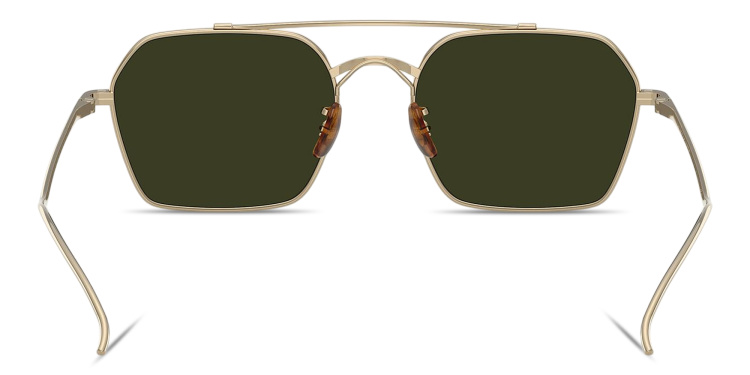 تسوق نظارات شمسية ريفيتي بإطار غير منتظم للجنسين أوليفر بيبلز بلون ذهبي أونلاين.
