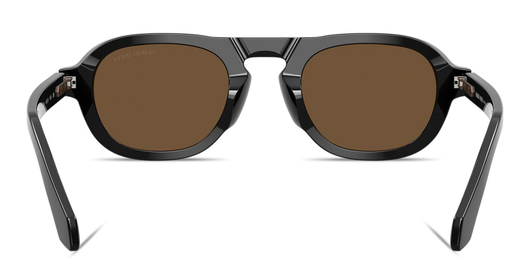 تسوق نظارات شمسية طراز بيلو بتوقيع العلامة جورجو أرماني بلون أسود أونلاين.