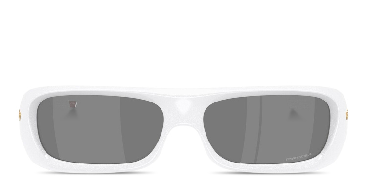 Shop Oakley Permian Unisex Rectangle Sunglasses in White online.