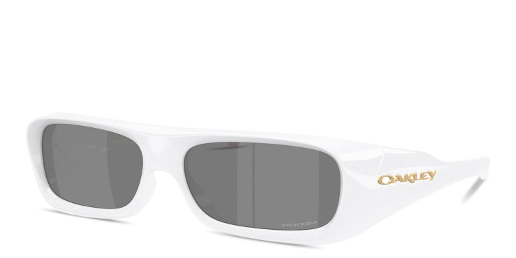 Shop Oakley Permian Unisex Rectangle Sunglasses in White online.