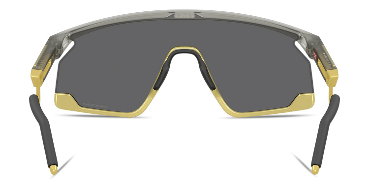 Shop Oakley BXTR Metal Half-Rim Mask Sunglasses in Grey online.