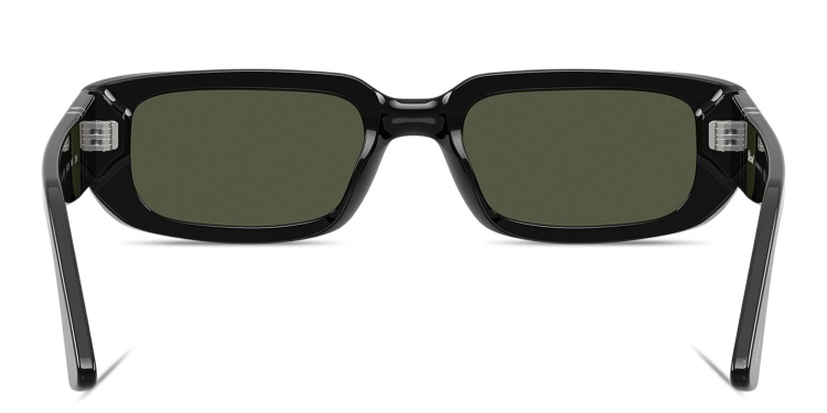 Shop PERSOL Mel Unisex Pillow Sunglasses in Black online.