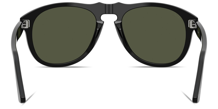 Shop PERSOL Arrow Unisex Pilot Sunglasses in Black online.