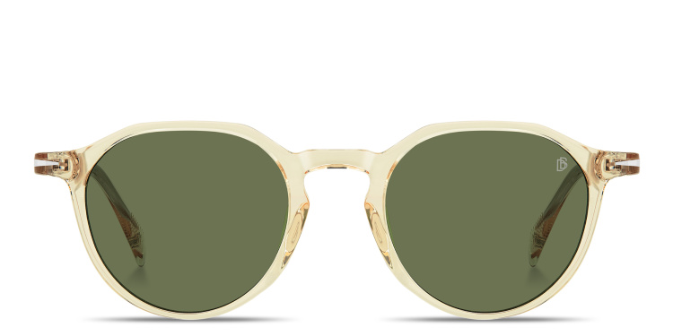 تسوق نظارات شمسية طراز بانتوس بشعار العلامة ديفيد بيكهام بلون أصفر أونلاين.